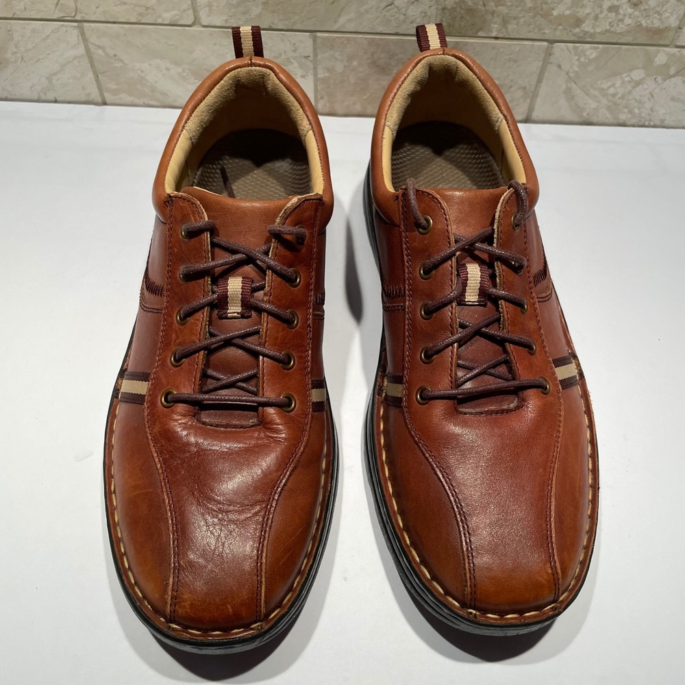Drew Hogan Toledo Mens Brown Leather Orthopedic Walking Shoes Size 11W Wide - Picture 2 of 8